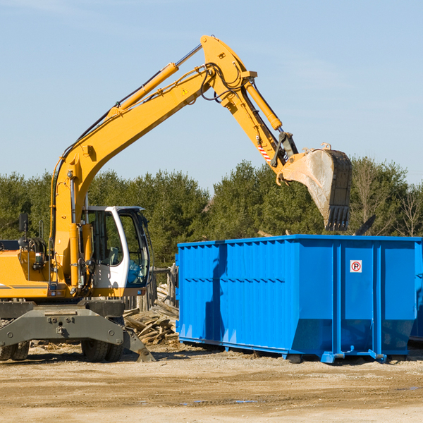 are there any restrictions on where a residential dumpster can be placed in Cleveland